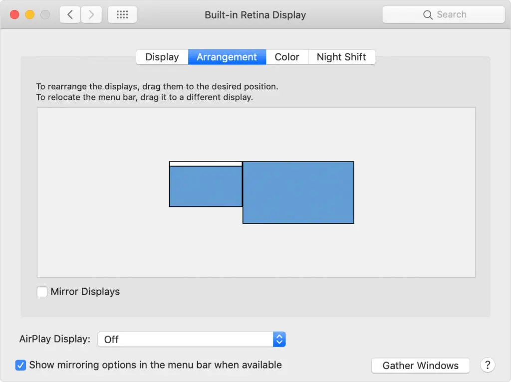 Display Arrangements